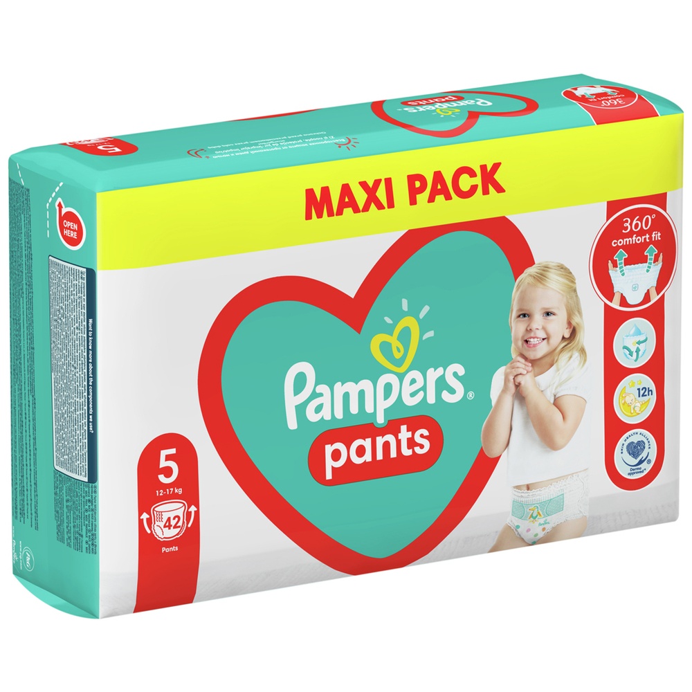 Подгузники-трусики Pampers Pants 5 (12-17кг) 42шт фото