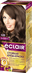 Крем-фарба для волосся ECLAIR Omega-9 №4,00 Каштан фото