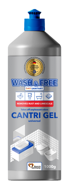 Засіб для чищення Wash & Free Das Sanitary (Сантрі Гель) універсальний 1 л фото