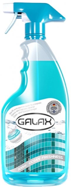 Засіб для миття скла та дзеркал GALAX Океанська свіжість 500мл фото