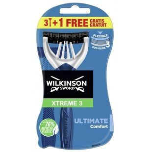 Одноразовые станки мужские Wilkinson Sword Xtreme3 Ultimate Comfort 3+1 шт фото