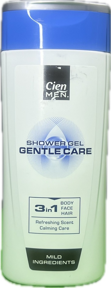 Гель для душа-шампунь для мужчин Cien 3в1 Gentle Care 300мл фото