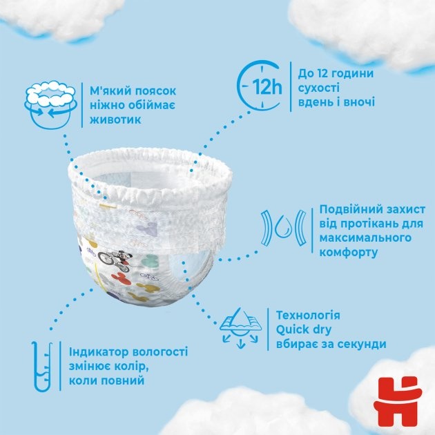 Трусики-подгузники Huggies Pants 4 Jumbo 9-14 кг для мальчиков 36 шт фото