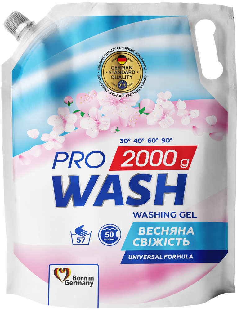 Гель для прання Pro Wash Весняна свіжість (DOYPACK) 2л фото