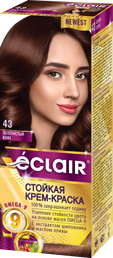 Крем-фарба для волосся ECLAIR Omega-9 №4,3 Золотиста кава фото