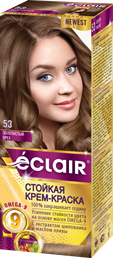Крем-фарба для волосся ECLAIR Omega-9 №5,3 Золотистий горіх фото