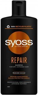 Шампунь Syoss Repair с водорослями вакаме для сухих и поврежденных волос 440 мл фото