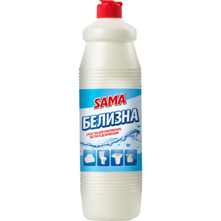Средство для отбеливания SAMA Белизна жидкое, 1 л фото