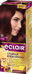 Крем-фарба для волосся ECLAIR Omega-9 №5,5 Гранат фото