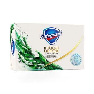 Мыло Safeguard Natural Detox с экстрактом морских водорослей 110г фото